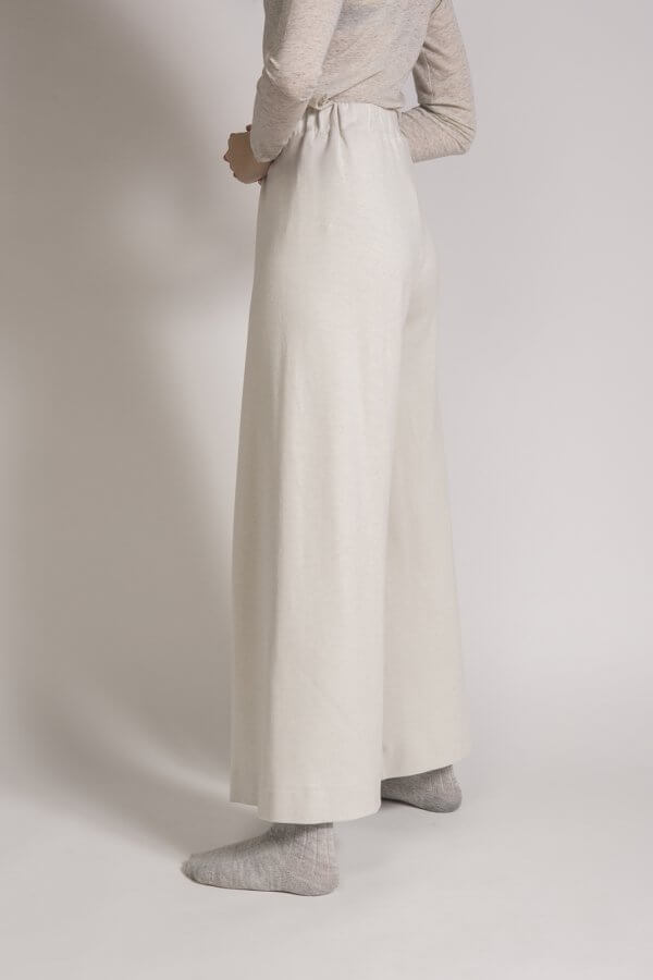 Pantalone Palazzo panna - immagine 3