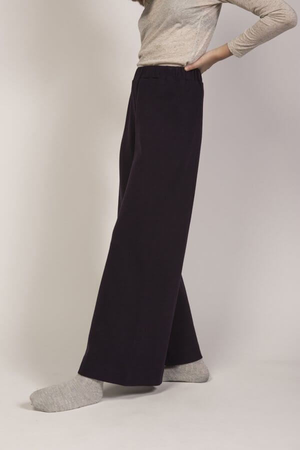Pantalone Palazzo melanzana - immagine 4