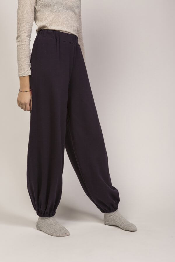 Pantalone Aladino blu e castagna - immagine 3