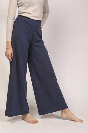 Pantalone Palazzo blu mare
