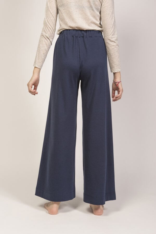Pantalone Palazzo blu mare - immagine 5